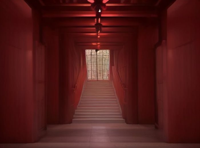 禁漫天堂编辑团队在现代化办公室内协同工作，屏幕上显示着漫画资讯导航界面，紫色光效环境下专注地整理内容分类与标签体系